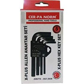 CER-PA Norm X Plus Kısa 8 PSC Allen Anahtar Seti