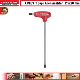 CER-PA NORM X-Plus T 2.5x90 mm Saplı Allen Anahtar