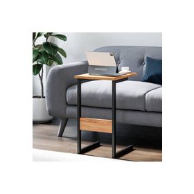 Ceramical 67 cm Ebru Siyah C Sehpa