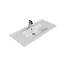 Cerastyle 100 cm Blue Etajerli Lavabo