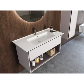 Cerastyle 100 cm Blue Etajerli Lavabo