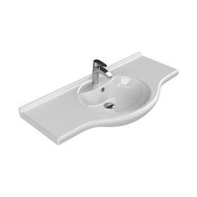 Cerastyle 105 cm Turkuaz Nil Etajerli Lavabo