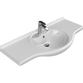 Cerastyle 105 cm Turkuaz Nil Etajerli Lavabo
