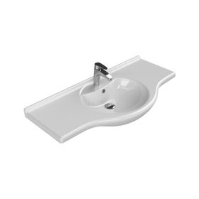 Cerastyle 105 cm Turkuaz Nil Etajerli Lavabo