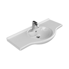 Cerastyle 105 cm Turkuaz Nil Etajerli Lavabo
