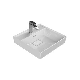Cerastyle 48x48 cm Turkuaz Sharp Etajerli Lavabo