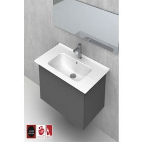 Cerastyle 80 cm Blue Etajerli Lavabo