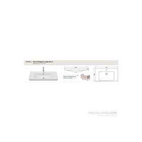 Cerastyle 85 cm Porto Etajerli Lavabo