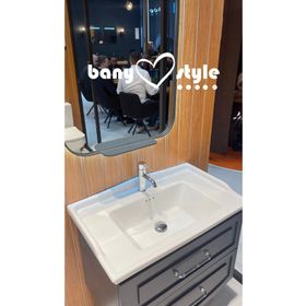 Cerastyle Kapadokya 65 cm Etajerli Lavabo