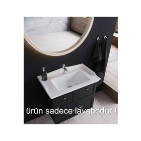 Cerastyle Kapadokya 65 cm Etajerli Lavabo