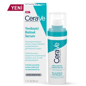 CeraVe 30 ml Yenileyici Yağlı ve Düzensiz Ciltler İçin Retinol Gözenek Serumu