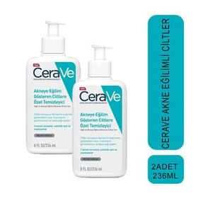 CeraVe Akneye Eğilim Gösteren Ciltlere Özel 2x236 ml Yüz Temizleme Jeli