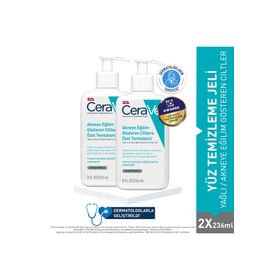 CeraVe Akneye Eğilim Gösteren Ciltlere Özel 2x236 ml Yüz Temizleme Jeli