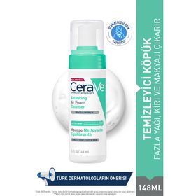 CeraVe Balancing Air Foam Cleanser 148 ml Yüz Temizleyici