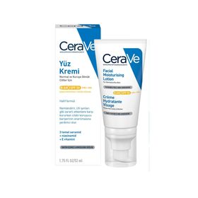 Cerave Facial Moisturising SPF50 52 ml+ Köpüren Temizleyici 20 ml Yüz Kremi