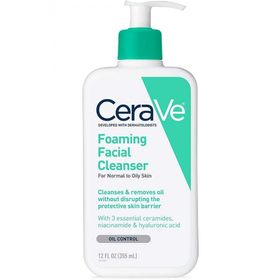 CeraVe Foaming Normal ve Yağlı Ciltler İçin 355 ml Yüz Temizleme Jeli
