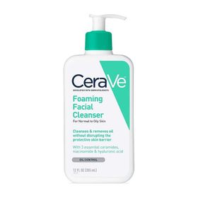 CeraVe Foaming Normal ve Yağlı Ciltler İçin 355 ml Yüz Temizleme Jeli
