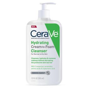 CeraVe Hydrating Cream to Foam Cleanser 355 ml Yüz Temizleyici Krem