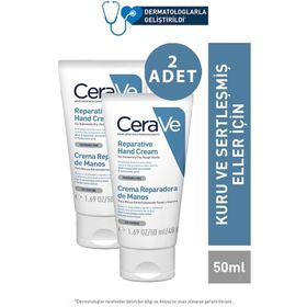 CeraVe Kuru ve Sertleşmiş Eller 2x50 ml Onarıcı El Kremi
