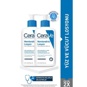 CeraVe Losyon Kuru Ciltler Seramid Hyalüronik Asit İçerikli 2x236 ml Nemlendirici