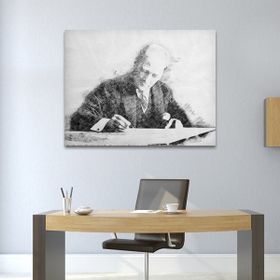 Çerçevelet Karakalem Atatürk Portresi 35x50 cm