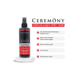 Ceremony 250 ml Biotin Kafein Amino Kompleks İçeren Dökülme Karşıtı Saç Sprey Toniği