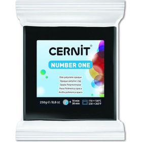 Cernit 100 Number One Black 250 gr Polimer Kil