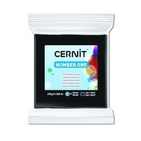 Cernit 100 Number One Black 250 gr Polimer Kil