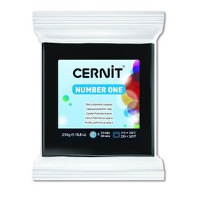 Cernit 100 Number One Black 250 gr Polimer Kil