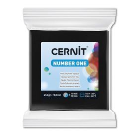 Cernit 100 Number One Black 250 gr Polimer Kil