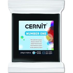 Cernit 100 Number One Black 250 gr Polimer Kil