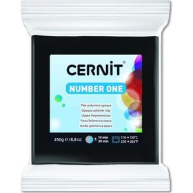 Cernit 100 Number One Black 250 gr Polimer Kil
