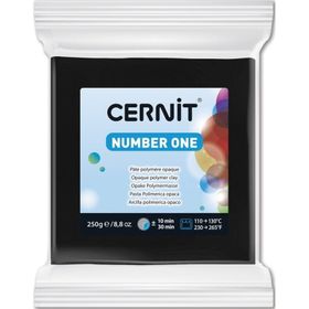 Cernit 100 Number One Black 250 gr Polimer Kil