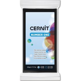 Cernit 100 Number One Black 500 gr Polimer Kil