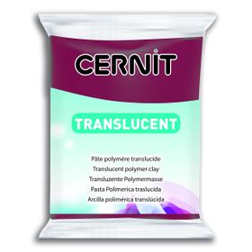 Cernit 411 Wine Red 56 gr Translucent Polimer Kil