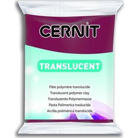 Cernit 411 Wine Red 56 gr Translucent Polimer Kil