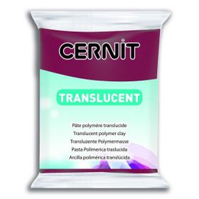 Cernit 411 Wine Red 56 gr Translucent Polimer Kil