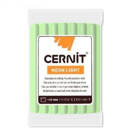 Cernit 600 Green Neon Light Fosforlu 56 gr Polimer Kil