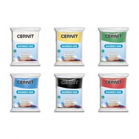 Cernit Number One Ana Renkler 56 gr 6'lı Polimer Kil Set