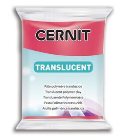Cernit Translucent N:474 Ruby Red 56 gr Polimer Kil