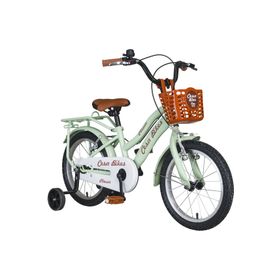 Cesa Bikes Bagajlı Demir Çamurluk 16 Jant Pastel Yeşil Çocuk Bisikleti