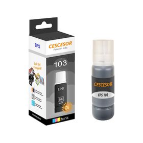 Cescesor Epson 103 Uyumlu 70 ml Siyah Mürekkep