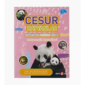 Cesur Hayvanlar - Çıkartmalı Aktivite Kitabı - Beta Kids