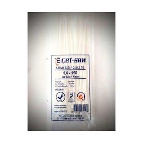 Çet-San 3.6x250 Beyaz Kablo Bağı