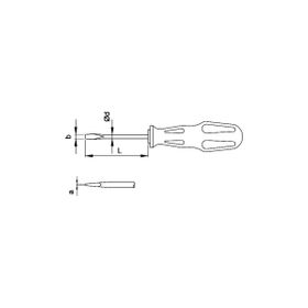 Ceta Form 4100-54M Torex Düz Uçlu 5.5x150 mm Tornavida