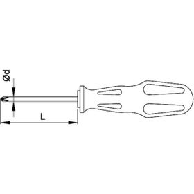 Ceta Form 4200-106M Torex Yıldız Uçlu PH4x200 mm Tornavida