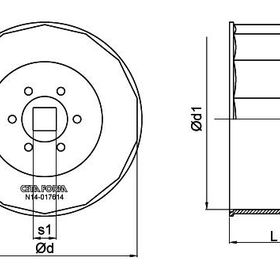 Ceta Form 66 mm 6k Tas TipiN14-016606 Yağ Filtre Anahtarı