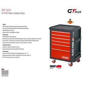 Ceta Form A01-07 7 Çekmeceli GT PLUS Takım Arabası
