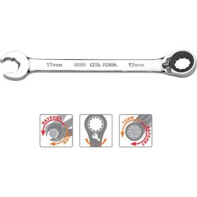 Ceta Form B05R-12 12 mm Özel Ağız C-Gear Cırcırlı Kombine Anahtar