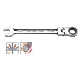 Ceta Form B06-08 8 mm Mafsallı C-Gear Cırcırlı Kombine Anahtar